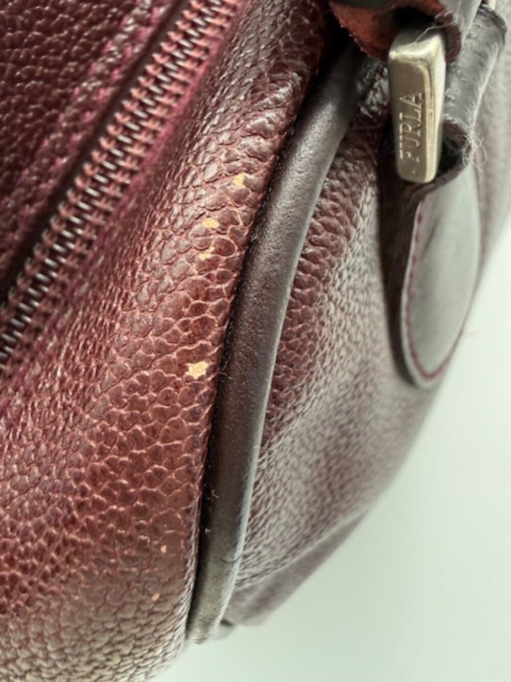 FURLA Brownish Red Leather Strap Bowling Shoulder  bag with‎ strap - Picture 16 of 16